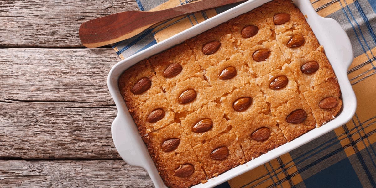 basbousa egyptian cuisine food from instaglobalvisa