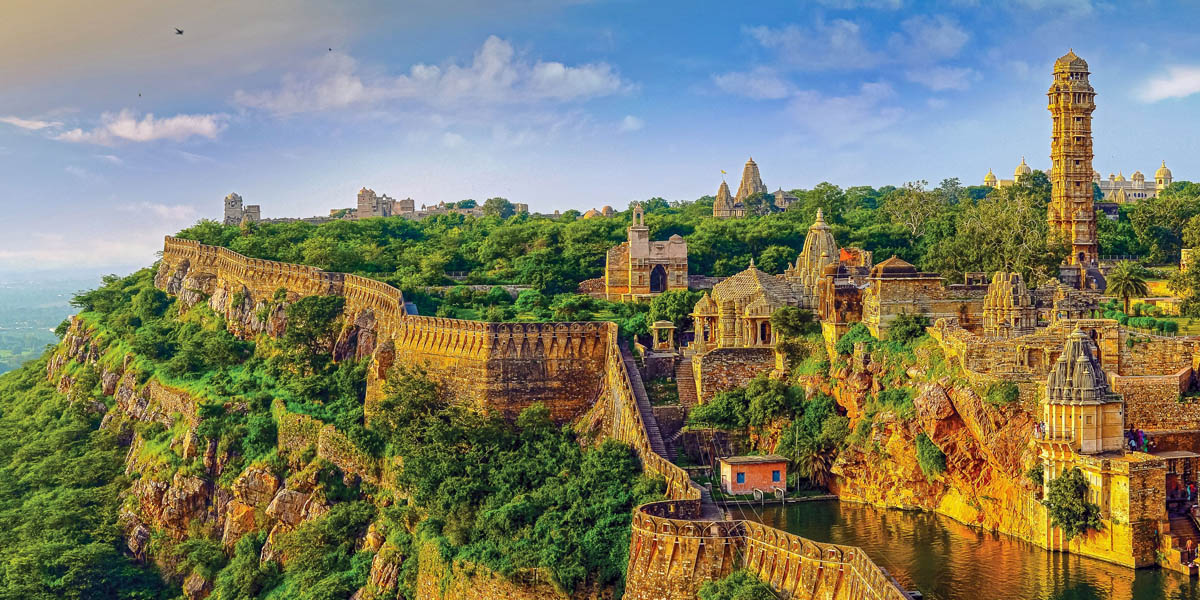 chittorgarh fort in rajasthan india