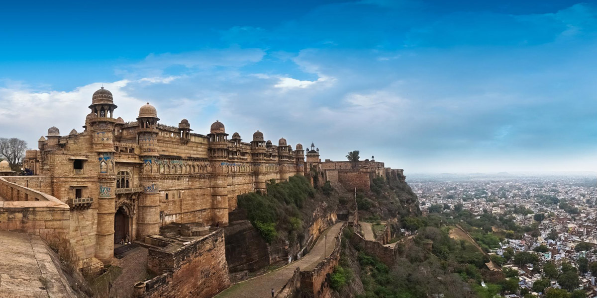 gwalior fort in madhya pradesh india
